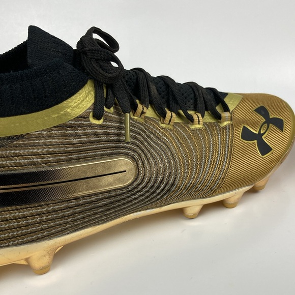 Under Armour Men's Spotlight MC Gold Football Cleats, Size 12 - Picture 16 of 16